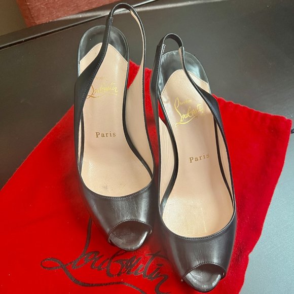 Christian Louboutin Platform Slingbacks, used - Picture 3 of 7